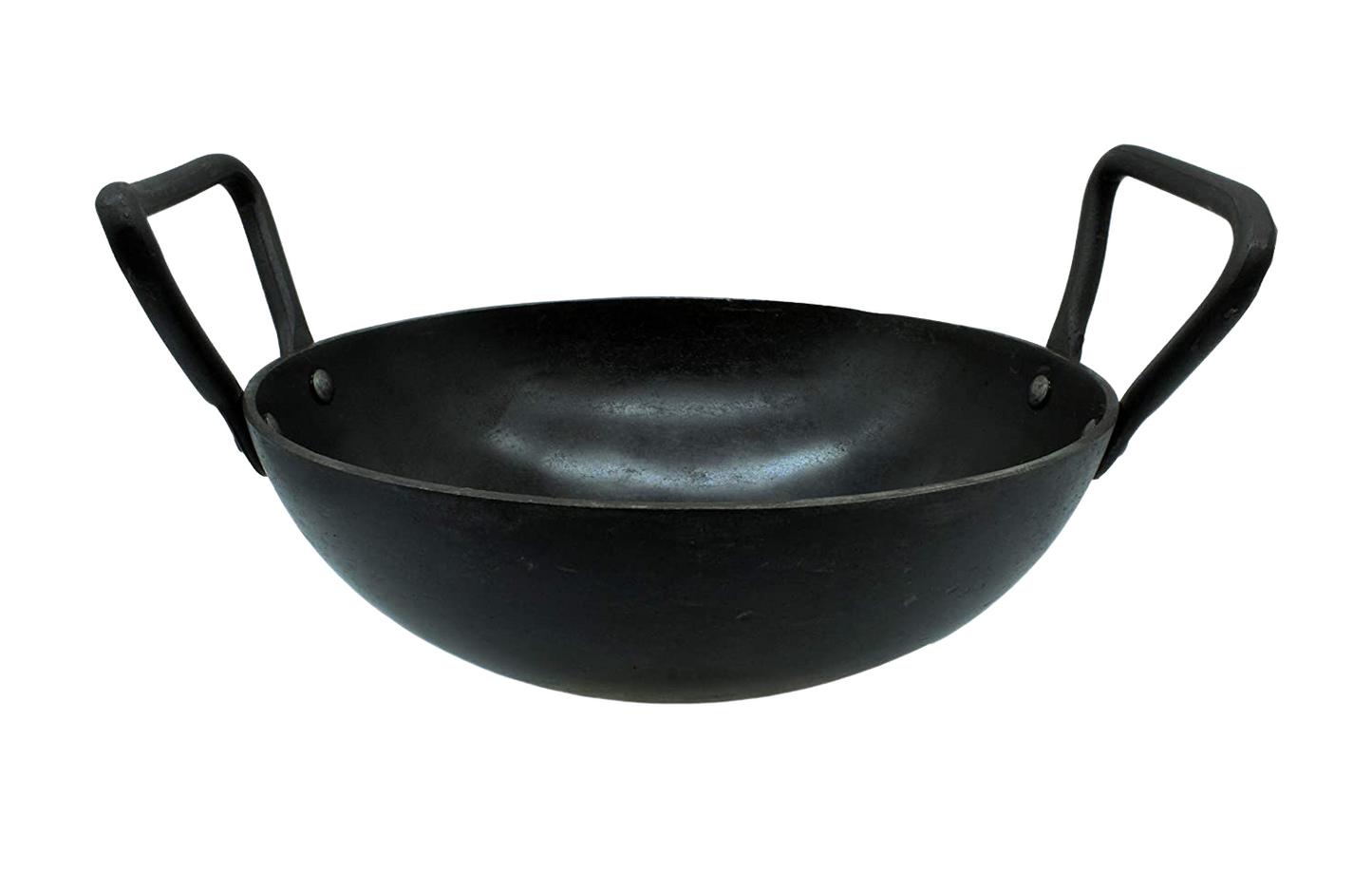 Iron Kadhai / Karahi / Kadai (White with handle) KB312