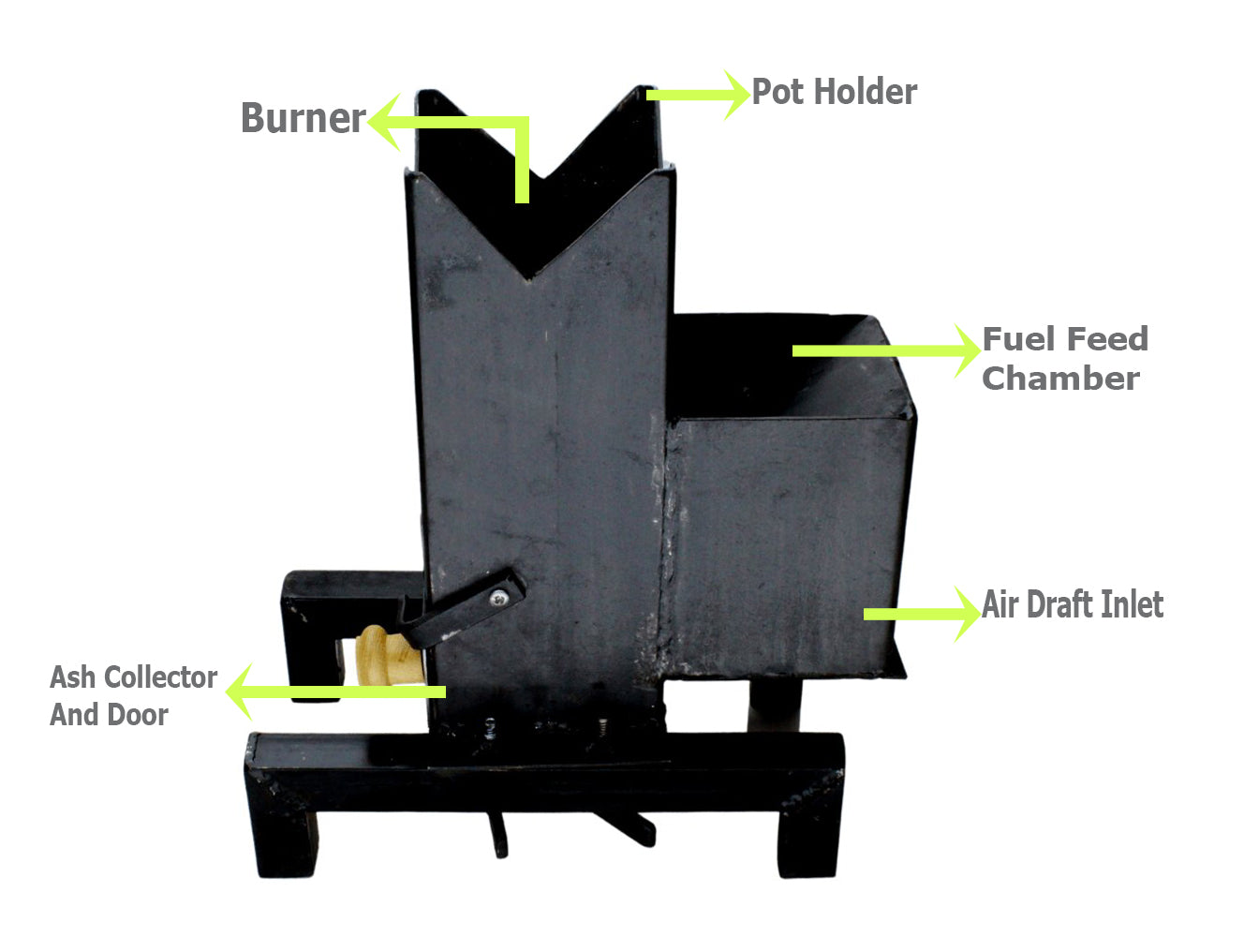 Portable Camping Rocket Stove Agni Mini | Wood-Fired | 3.15 KG TRILONIUM | Cast Iron Cookware